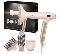 Beurer HC 150 FusionDry Pro Secador de pelo, secador ultraligero con potente motor digital, mango plegable ergonómico ideal para viajes, incl. 4 accesorios de peinado