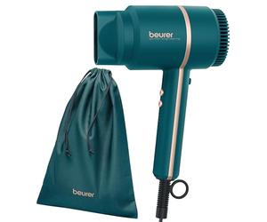 Beurer HC 35 Ocean Secador de pelo, secador compacto con función iónica para un cabello brillante y suave, boquilla de peinado incluida, 1600-2000 W