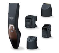 Beurer HR 4000 Recortadora de barba, cortabarbas con 4 accesorios para recortar y afeitar, con cuchilla de acero inoxidable, batería de iones de litio y función de carga rápida