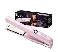 Beurer HS 20 Plancha de pelo a batería con carga USB, tres ajustes de temperatura y calentamiento rápido, ideal para los desplazamientos, rosa