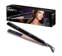 Beurer HS80 - Plancha de cabello, color negro y cromado