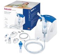 Beurer IH 26 Nebulizador, Inhalador con ducha nasal y muchos accesorios, alto rendimiento de nebulización, para el tratamiento de enfermedades respiratorias como resfriados, bronquitis y asma