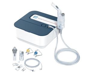 Beurer IH 28 Pro Nebulizador, Juego de nebulizador con máscaras de silicona y ducha nasal, con tecnología de aire comprimido por compresor y alto rendimiento de nebulización, para niños y adultos