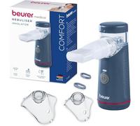 Beurer IH 49 Nebulizador Portátil, inhalador portátil para niños y adultos, para resfriados, asma y otras afecciones respiratorias, batería recargable, muy silencioso, con estuche