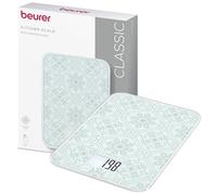 Beurer KS 19 Vintage balanza de cocina digital, capacidad de hasta 5 kg (división precisa de 1 g), báscula doméstica con sensor táctil, báscula para alimentos incl. pilas, ultrafina, diseño vintage