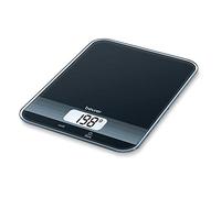 Beurer Balanza de cocina KS19 – 5 kg, precisión 1 g, pantalla LCD, negro brillante