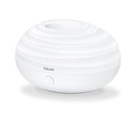 Beurer LA20 - Humidificador y difusor de aromas ultrasónico, adecuado para aromaterapia, portátil, aceites esenciales, 5 colores, habitaciones hasta 10m², blanco