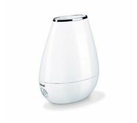 Beurer LB37 - Humidificador Ultrasónico, Micro Nebulización, hasta 20 m², Modo Noche, Silencioso, Máxima Nebulización 200 ml/h, Aceites Aromaticos, 20 W, Blanco