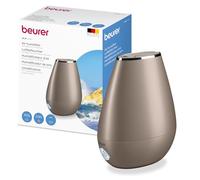 Beurer LB 37 Humidificador de aire con nebulización por ultrasonidos, con difusor de aroma integrado, modo nocturno silencioso para dormitorio, depósito de 2 L para habitaciones hasta 20 m², toffee