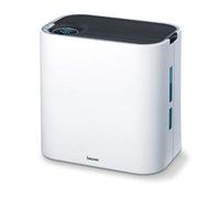 BEURER LR330 Purificador de Aire con humidificador, hasta 35m2, 3 Niveles de filtración, indicador Humedad, Temporizador, silencioso, Filtro hepa, 60 W, Blanco