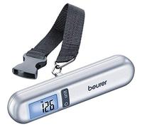 Beurer LS 06 Balanza para equipaje, balanza digital de equipaje con pantalla LCD, cinta métrica integrada de 1m para las normas de equipaje de mano, ideal para viajes, hasta 40 kg
