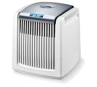 Beurer LW 230 Lavador de aire, humidificador y purificador de aire, para habitaciones de hasta aprox. 40 m², elimina el polvo doméstico, el polen, el pelo de los animales y los olores del aire, blanco