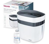 Beurer MareMed MK 500 Aparato de clima marino, humidificación y purificación del aire para un clima marino idéntico al de la naturaleza, mineralización con sal marina, filtra las bacterias y los virus