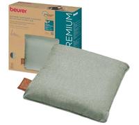 Beurer MG 139 Cojín de masaje recargable, función de calor, menta | Cojín de masaje Shiatsu, calor activable, relleno compuesto al 100% por material reciclado, lavable, apagado automático