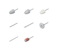 Beurer MP 52 set de recambio, 8 accesorios de manicura y pedicura de alta calidad de zafiro, fieltro y carburo, para manos y pies cuidados, adecuado para uñas artificiales