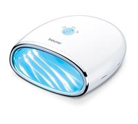 Beurer mp48 secador uña scon luz uva compacto, blanco, 18 leds, tempo
