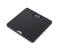 Beurer PS240 - Báscula de baño con agarre suave y superficie de goma, color negro