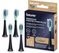 Beurer SC Protection Plus cabezales de cepillo para cepillos de dientes sónicos eléctricos, 4 recambios compatibles con SC 30, 50 y Philips Sonicare, para dientes sensibles, grado de dureza suave