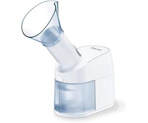 Beurer SI 40 Nebulizador , para la humidificación - boca, nariz y garganta, nebulización de solución salina y aceites esenciales, humidificador de aire para temporada de resfriados, extra silencioso