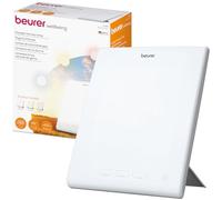 Beurer TL 45 Lámpara de luz diurna con pie abatible, compacto, tecnología led, simulación luz del sol 10.000 lux, sin rayos ultra violeta, 3 temperaturas cromáticas ajustables, color blanco