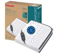 Beurer UB 60 Calientacamas, materiales reciclados, 150 x 80 cm | Con desconexión automática, 4 ajustes de temperatura, sistema de seguridad, interruptor LED extraíble