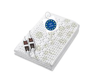 Beurer UB 68 XXL Calientacamas doble, 150 x 160 cm, 2 zonas de temperatura, 4 niveles de temperatura, sistema de seguridad, función de temporizador, lavable a máquina
