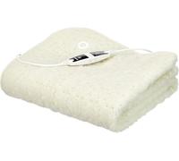 Beurer UB53 Calientacamas individual, transpirable, tacto suave, lavable, 4 potencias, display LED, apagado automático 12 horas, cama individual, 80x150cm, crema