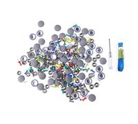 BEUTEE 30/60 Uds. Hebillas for techo Interior de coche, revestimiento for techo, tela, tornillo de fijación, cuidado, hebilla de tela, remaches, tapa de retenedor, reparación automotriz