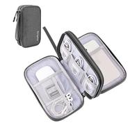 Bevegekos Organizador de tecnología de Viaje Mediano, Bolsa de Transporte para electrónica y Accesorios (Gris Oscuro, Mediano)