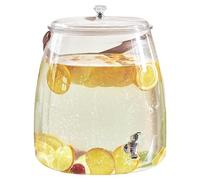 Beverage Dispenser, Juice Container, 9,45 x 9,45 x 12,2 pulgadas Clear Large Capacity Food Grade, Tea Pitcher Jug for Kitchen, Home Party, Travel, Mesa, Bar, Picnic and Business