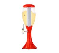Beverage Drink Dispenser, Water Dispenser with Ice Tube Spigot, Glowing Tower, Ideal for Home Use, Abs Material, Stylish Drink Storage, Large Capacity, Easy to Clean