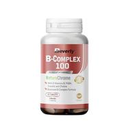 Beverly B-Complex 100 - Potente complejo vitamínico del grupo B - 100 mg por cada vitamina - 60 Tabletas - 60 servicios - Apoyo al sistema nervioso y cognitivo