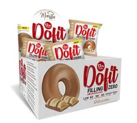 Beverly Dofit 15% Proteína | Estuche 12 ud. de 75 gr | Rosquilla Protéica horneada | Sin azúcares añadidos | Delicioso sabor | Snack Protéico. (WHITE PRALINE)
