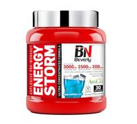 Beverly Energy Storm - Potentísimo Pre entreno preworkout - 300 gr - 30 Servicios - Delicioso sabor tropical - Arginina, Beta Alanina, Citrulina, Cafeína y Astragin - Máxima conjestión muscular