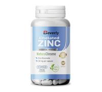 Beverly Zinc - Puro Gluconato de Zinc - 90 cápsulas vegetales con 30 mg por cápsula - 90 Servicios - Para el pelo, piel, uñas y sistema inmunitario