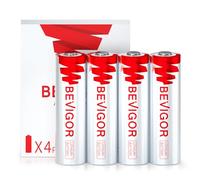 BEVIGOR 4 Baterías AA De Litio, 3000mAh 1.5V Alta Capacidad, Baterías AA No Recargables, para Uso En Electrodomésticos Y Sistemas De Seguridad