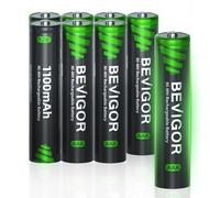 BEVIGOR 8 Pilas AAA Recargables Ni-MH 1100mAh 1.2V, Alta Capacidad, Precargadas