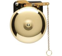 Bevin Bells Brass Trip Gong | Campana de boxeo tradicional de 6 pulgadas | Fuerte y hecho de acero y latón | Dispositivo de entrenamiento y advertencia de boxeo en uno | Accesorio de cueva o bar para