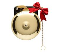 Bevin Bells Brass Trip Gong | Campana de boxeo tradicional de 6 pulgadas | Fuerte y hecho de acero y latón | Dispositivo de entrenamiento y advertencia de boxeo en uno | Accesorio de cueva o bar para