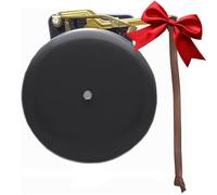 Bevin Bells Steel Trip Gong | Campana de boxeo tradicional de 10 pulgadas | Fuerte y hecho de acero y latón | Dispositivo de entrenamiento y advertencia de boxeo en uno | Accesorio de cueva / bar para