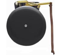 Bevin Bells Steel Trip Gong | Campana de boxeo tradicional de 10 pulgadas | Fuerte y hecho de acero y latón | Dispositivo de entrenamiento y advertencia de boxeo en uno | Accesorio de cueva / bar para
