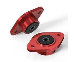 Bevinsee Soportes de amortiguador trasero de aluminio de 10 mm con bujes de polietileno compatible with E30 E36 E46 E85 E86 Z3 Z4 M3, 320i 323i 325i 328i 330i, Replacement for 33521092362