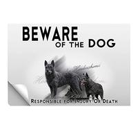 Beware of dog stick Dutch Shepherd Dog