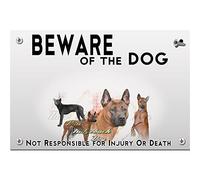 Beware of the dog plastic plate mah tai