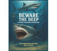 Beware The Deep A Shark Coloring Adventure: Coloring Book for Adults & Teens, Welcome to the deep blue adventure with a great design to dive into