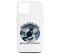 Beware The Jolakotturinn Yule Cat Islandic Christmas Norse Carcasa para iPhone 13