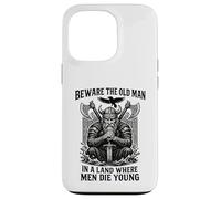 Beware The Old Man In A Land Where Men Die Young Vikings Carcasa para iPhone 13 Pro