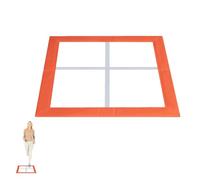 Beweglichkeits Trainingsgitter - Agility Square Übungsmatte Kompakt Tragbar, Bein Kraft Geschwindigkeit Agilität Förderung, Robust Material Langlebig Einsatz | Vielseitiges Workout Für Sport Fitness Z