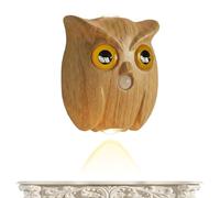 Bewegungsmelder Wandleuchte | Batteriebetriebene Magnetlampe Eule | LED Nachtlicht 3 Farben - ABS 9x7,8cm 1200mAh Type-C Magnetisch Ein-Aus-Schalter | Flur Wohnzimmer Küche Treppe Schrank | Decke