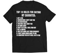 Bewild Brand Top Ten Rules For Dating My Daughter Mens T Shirt T-Shirt Black M